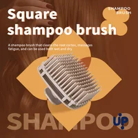 1pcs Silicone Shampoo Brush Head Scalp Massage Comb Hair Washing Comb Body Massage Shower Brush Salon Hairdressing Tool 3