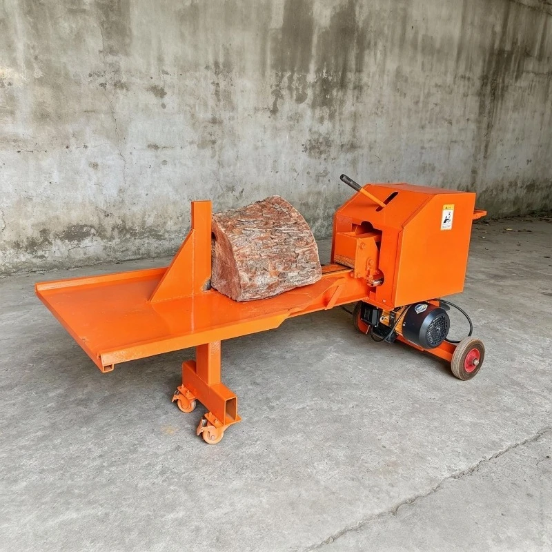 Fast Flywheel Log Splitter Fully Automatic Wood Splitter Rural Home Electric Firewood Splitter