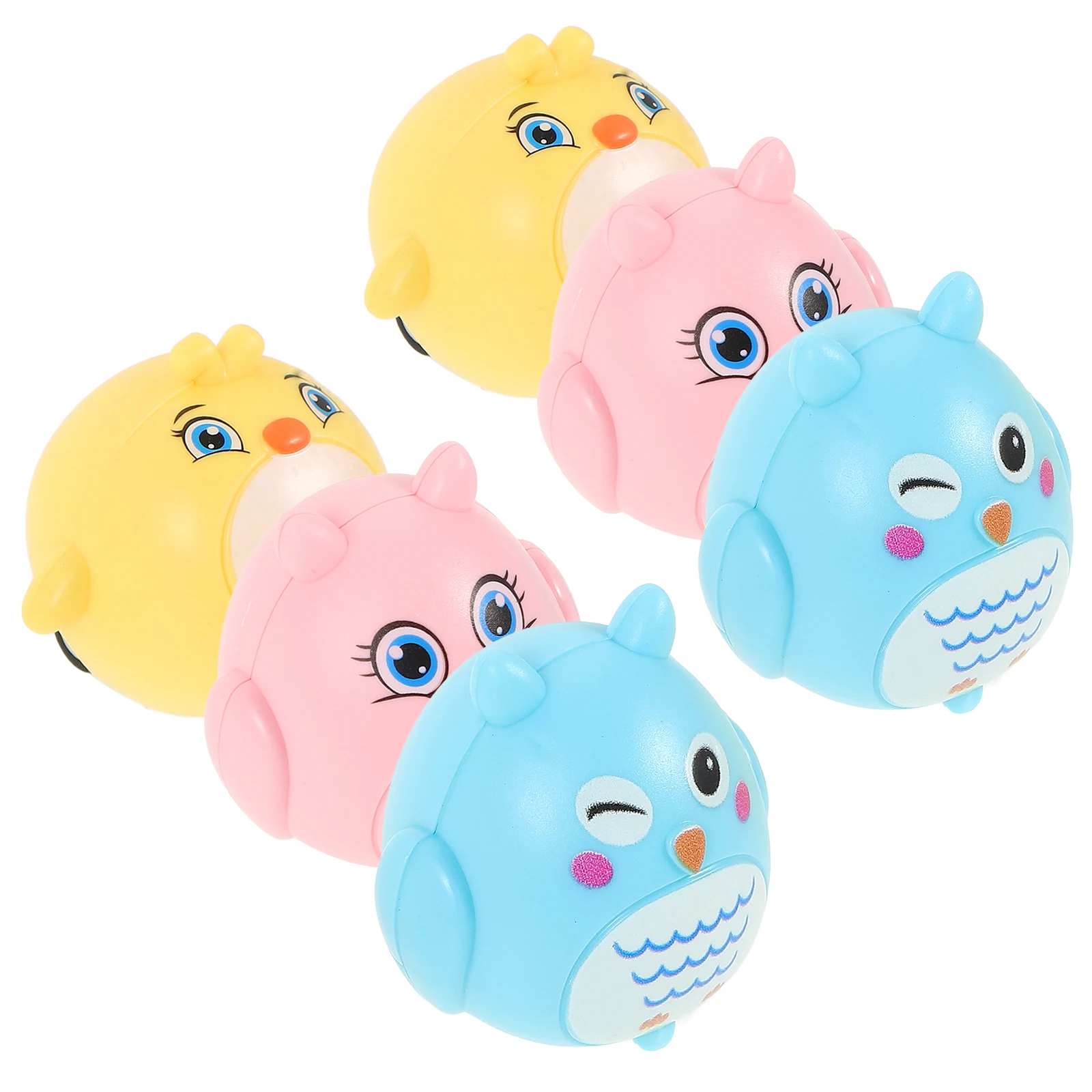 6 قطع من لعبة الأطفال الصغيرة على شكل سيارة حيوانات كرتونية تعمل بالاحتكاك على شكل سيارات بالقصور الذاتي للأطفال الصغار #5