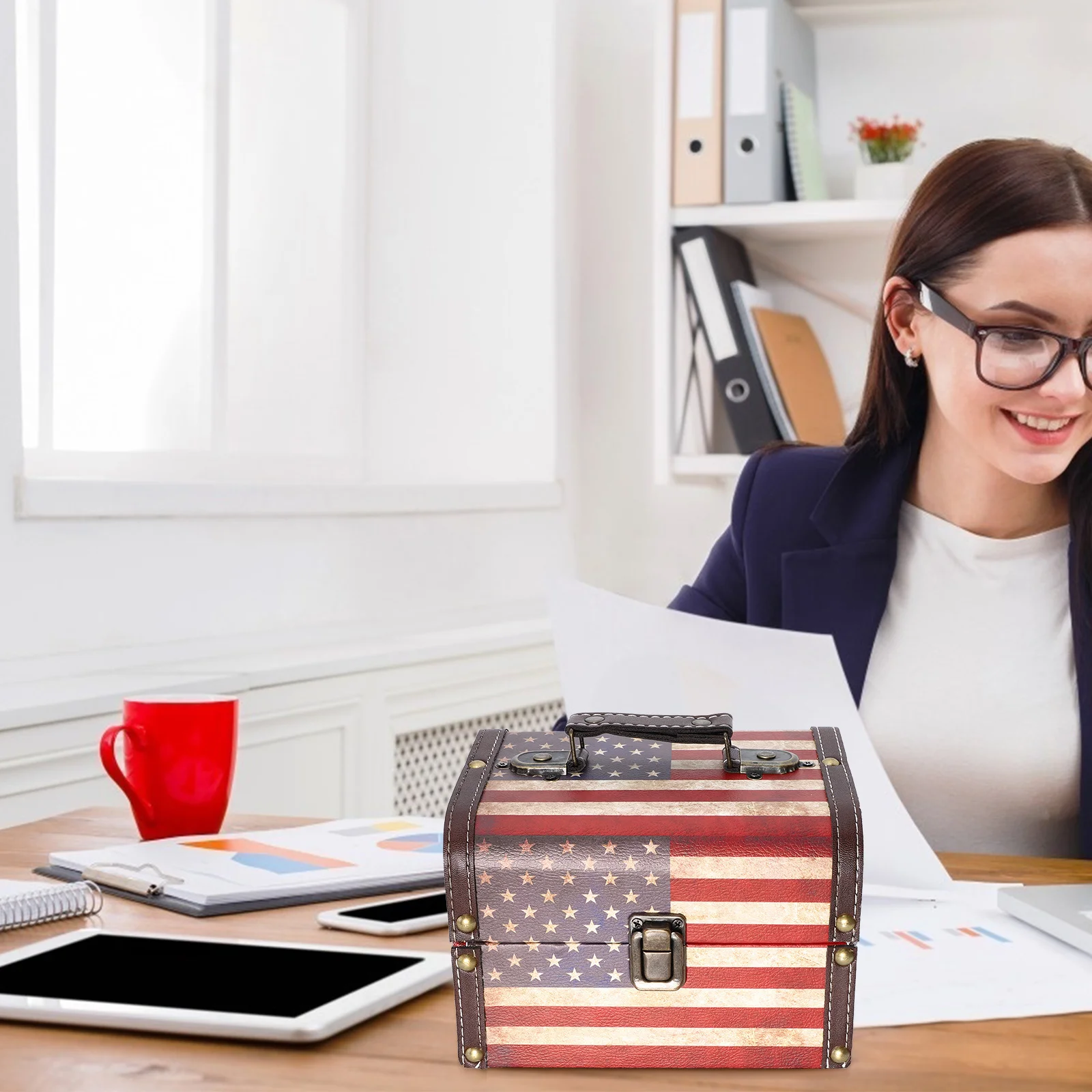 

Retro Storage Box Jewelry Organizer Portable Sundries Case For Wedding Birthday Christmas Gift Decorative Box