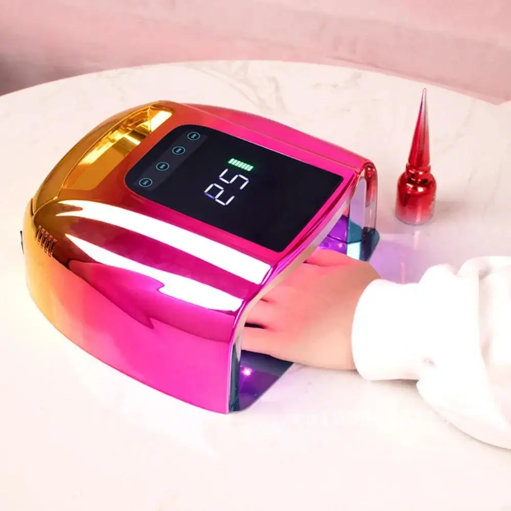 96W Rechargeable UV Nail Lamp Dryer Wireless Nail Dryer for Gel Polish Professional Nail Art Manicure Tools for Home