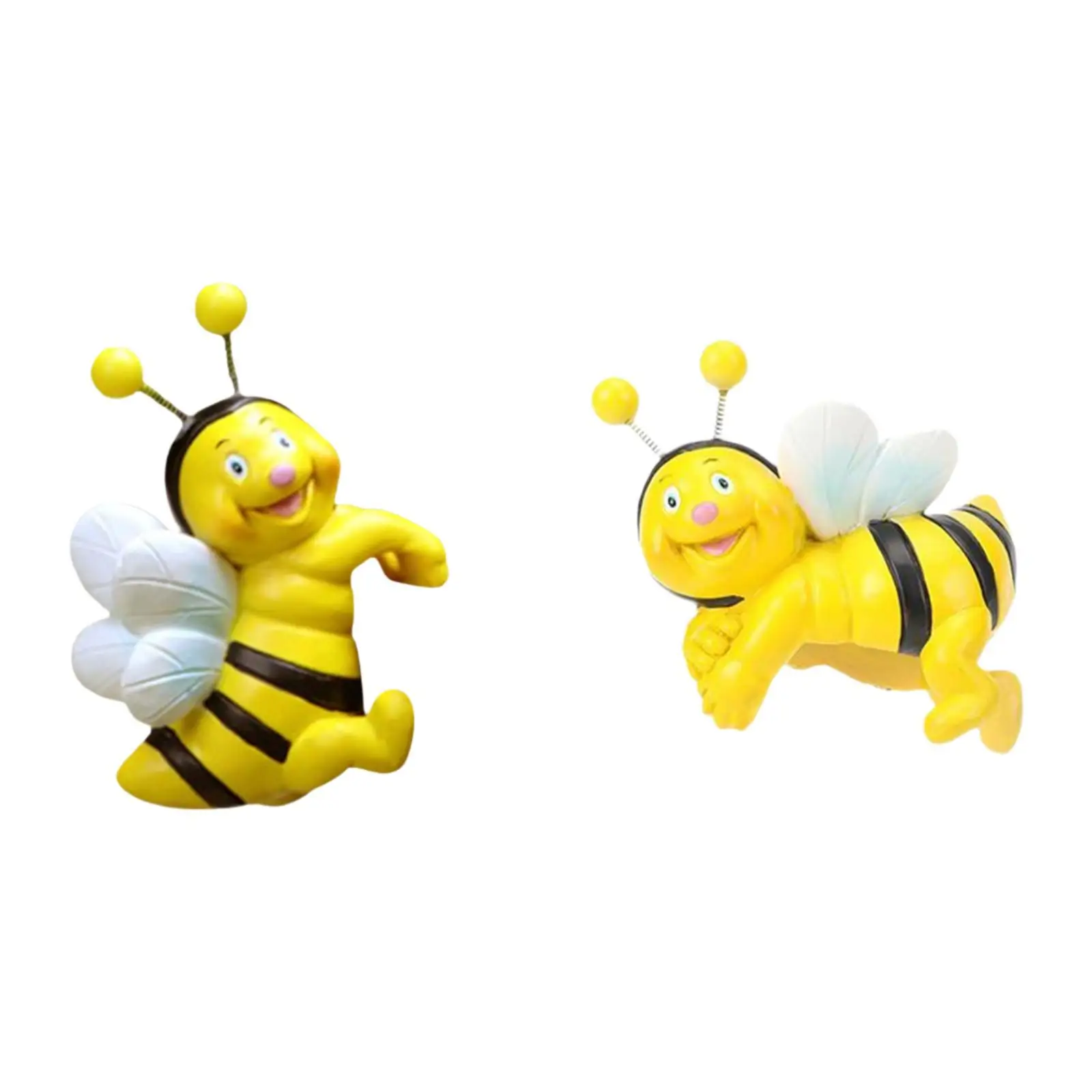 

2x статуи садовых пчел, декор по краям бонсай, миниатюра центральной части внешнего стола