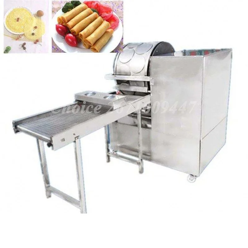 Full Automatic Crepe Pancake Machine Spring Roll Machine Egg Rolling Maker Durian Thousand Layer Cake Machine