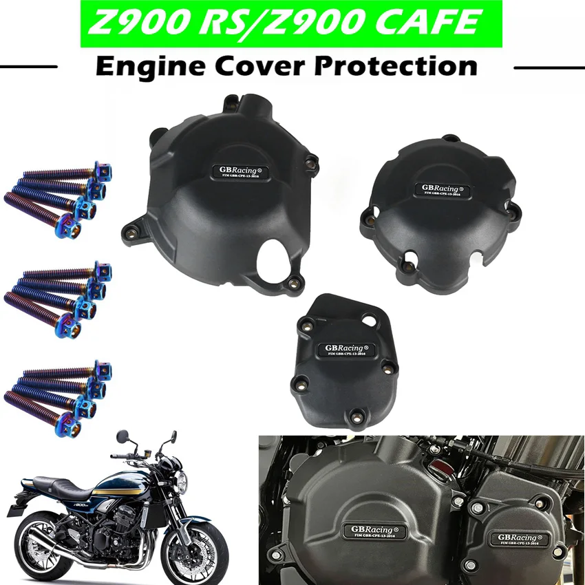 

Motorcycles Engine Cover Protection Case GB Racing For KAWASAKI z900RS Z900 RS 2018-2023 GBRacing Engine Covers