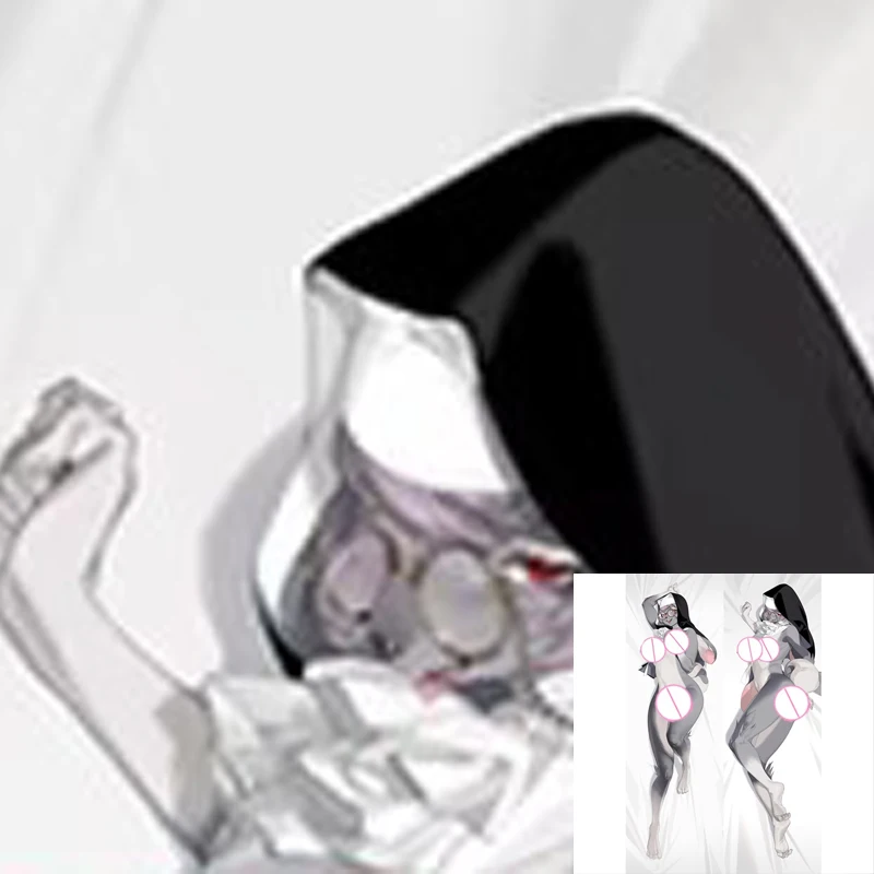 

Dakimakura Anime Pillow Cover Rabbit Double Sided Print Life-size Halloween Decoration