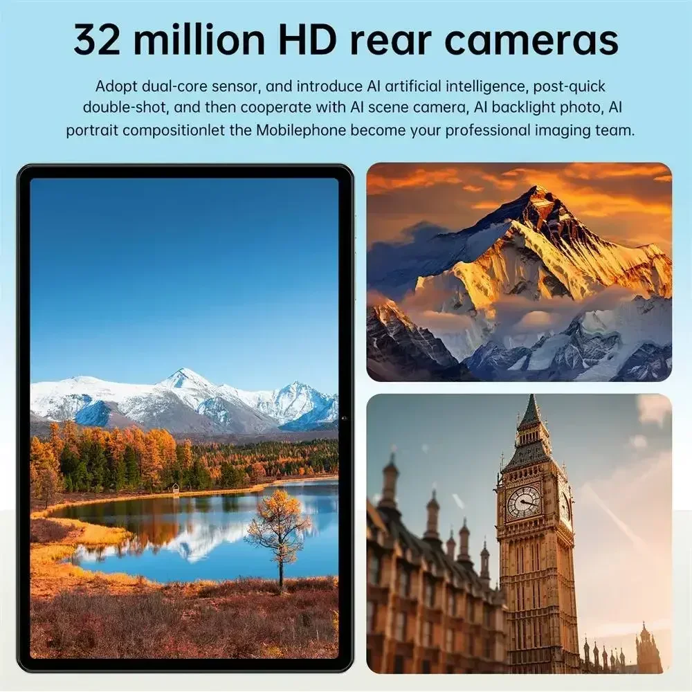 CHOTOG Pad 7s Pro 5G Dual SIM Tablet 10.1inch Tablet Android 15 16+32MP Tab 22GB+2TB Children's Tablets 10000mAh Tab PC