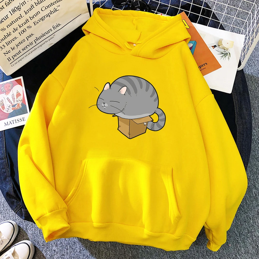 

This Carton Is Too Small For Me Male Hoodie Vintage Oversize Hoody Autumn Casual Loose Sweatshirt Pocket Soft Warm Men Tracksuit