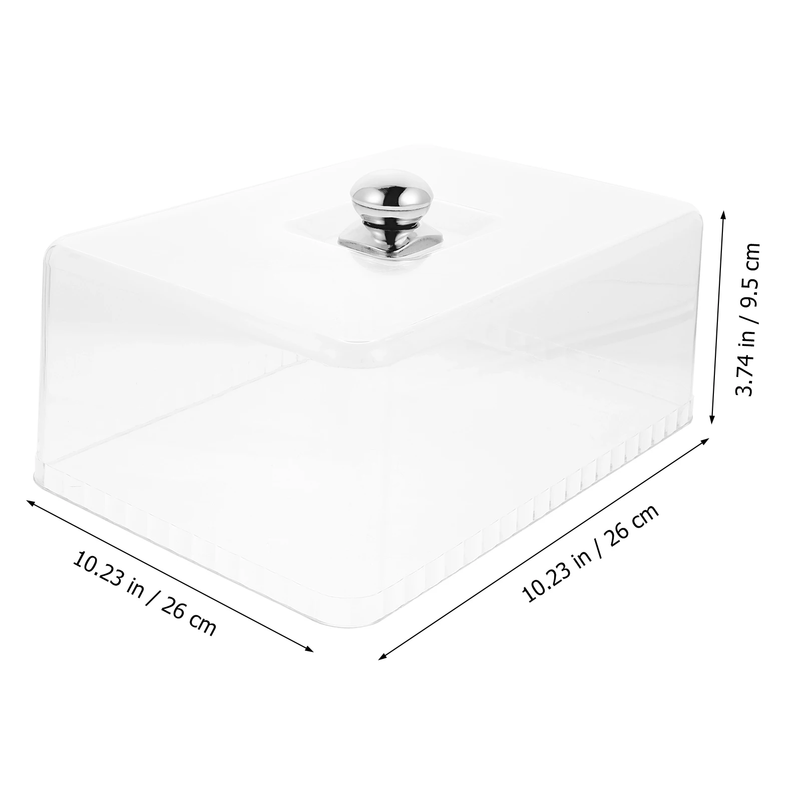 

1 pc Food Covers Stainless Steel Handle Thick Dust Insect Resistant Kitchen Cover For Cake Dessert Steak Restaurant Use