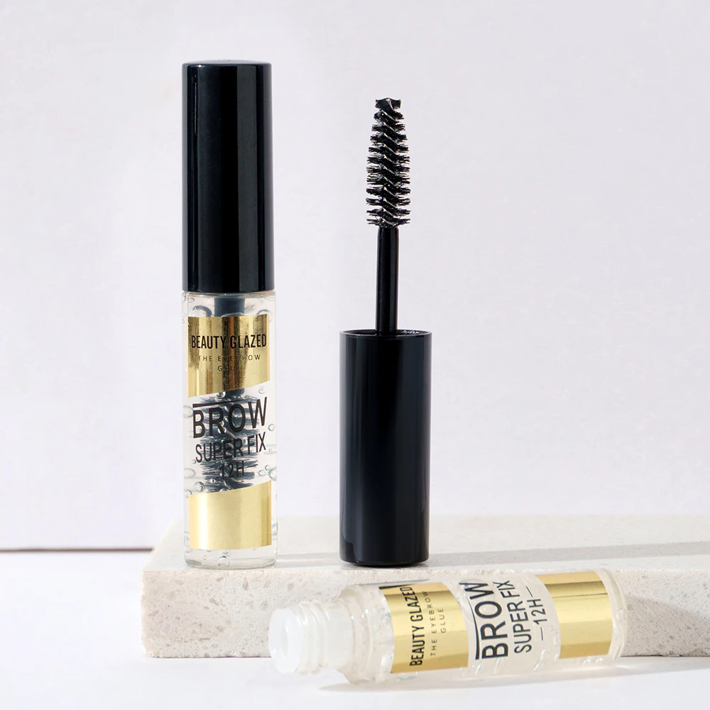 BEAUTY GLAZED Gel para cejas con cepillo Líquido para peinar cejas resistente al agua y de larga duración de secado rápido para todo tipo de piel