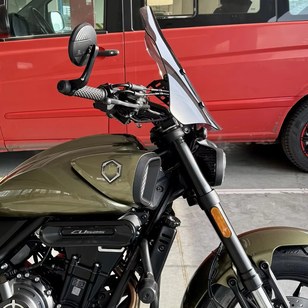 For LONCIN Voge CU525 525CU CU 525 Windscreen Windshield Wind Deflectors Fairing Viser Visor Front Glass Motorcycle Accessories