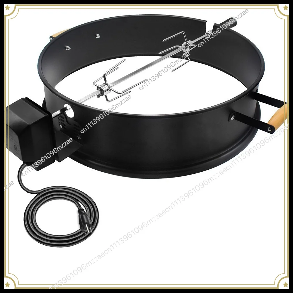 High Temperature Resistant Black Coated Steel Carbon Kettle Barbecue Rack Ring Kit Barbecue Rotary Motor Barbecue Turntable