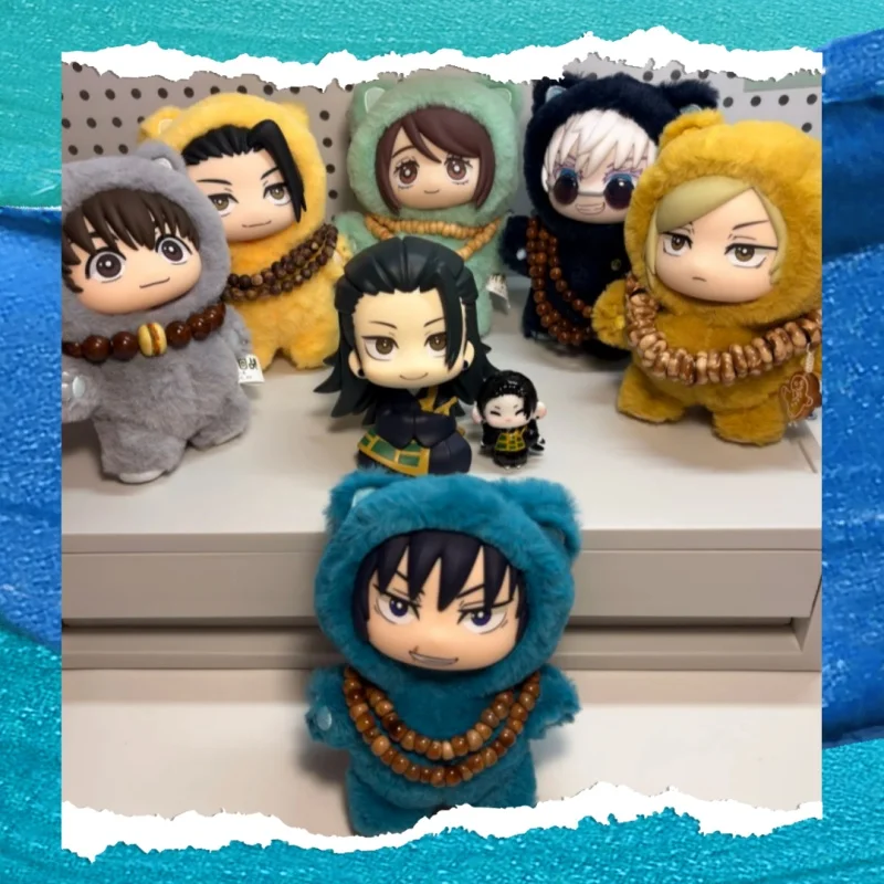 Jujutsu Battle รอบ Cat Park Party ตุ๊กตา Gojo Wu Xia Youjie ตุ๊กตาผ้าฝ้ายกล่องตาบอดของเล่นสําหรับของขวัญ