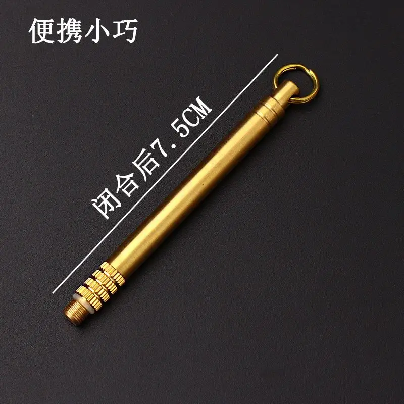 Pure brass seal titanium alloy ear scoop scoop ear artifact scoop old pure copper adult key ring scoop ear