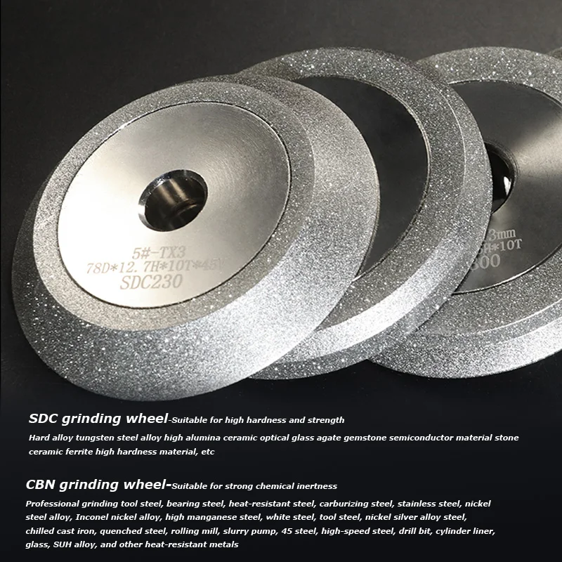 Diamond Grinding Wheel for Drill Grinding Machine Sharpening Tungsten Steel Milling Cutter Diamond Alloy Grinding Wheel Disc