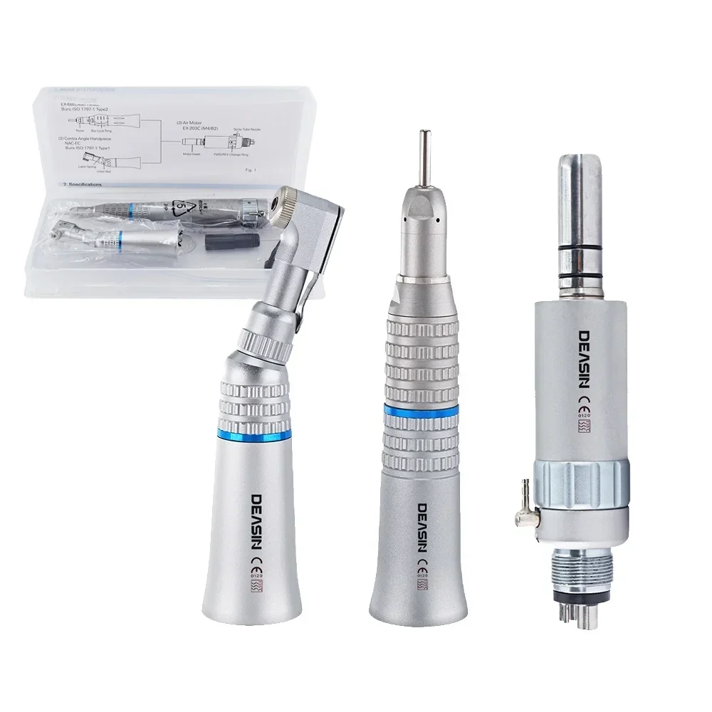 ขายร้อน Den tal Micromotor Contra Angle Handpiece ชุดมอเตอร์ช้ามือชิ้น Low Speed Handpiece ชุด 2 4 หลุม