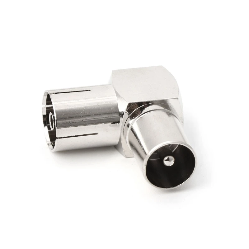 90° 공중 케이블 어댑터 RF 동축 F 암-TV 수 플러그-암 소켓