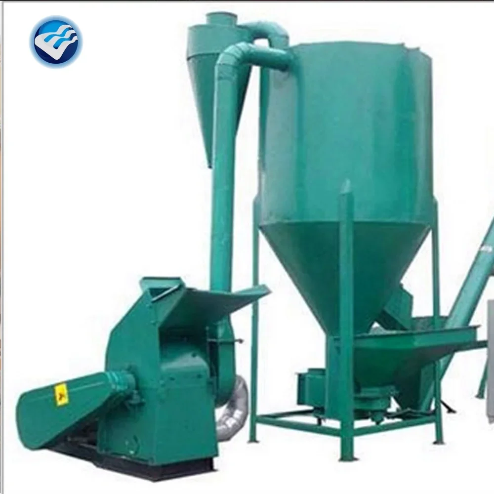 

Hot Sale Poultry Pellet Feed Crusher Mixer Grinder Machine Feed Mixing Poultry Farm Biomass Crusher High Efficiency Low Cost 150