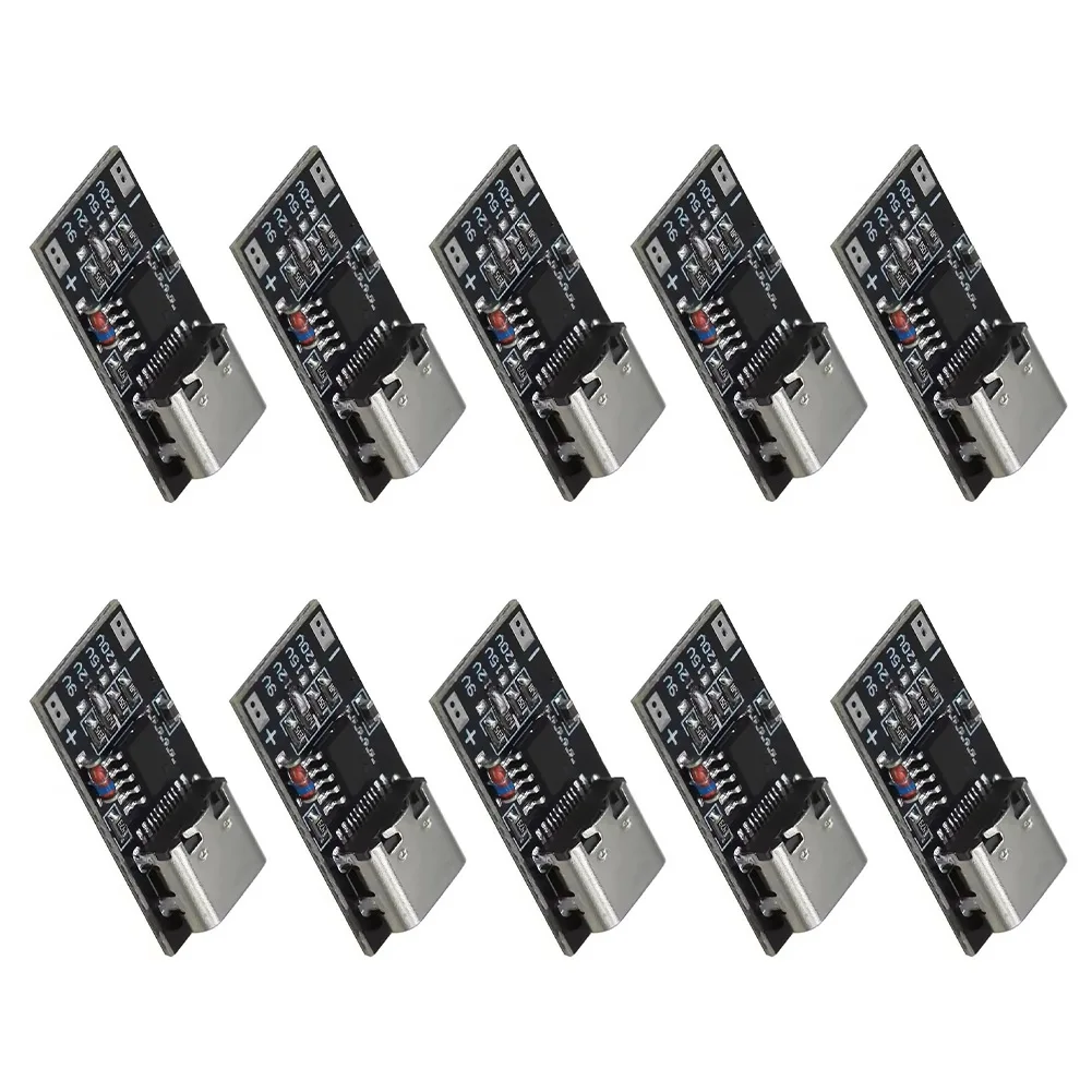USB-C Power Delivery Trigger Board 10 Pack for PD 2.0 3.0 and QC 3.0 4.0 Negotiation with PCB Solder Voltage Selection