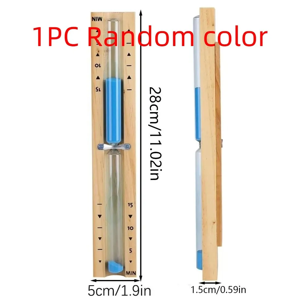 Practical 15 Minute Sauna Sand Timer Wall Mounted Wooden Glass Hourglass Timer Home Decoration Rotating Sand Clock Bathroom