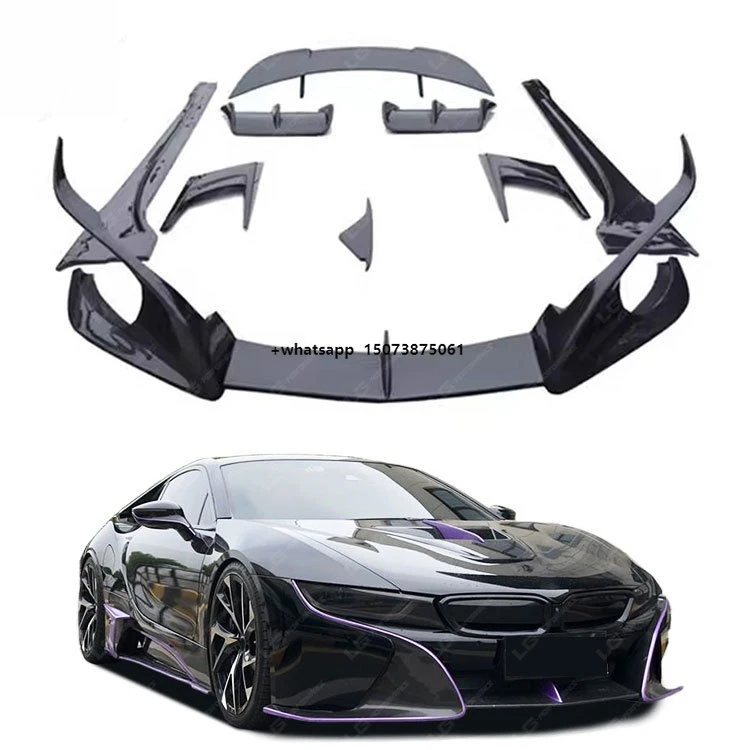 

Upgrade Carbon Fiber Body Kit for I8 Front Lip Rear Diffusers Side Skirts Spoiler