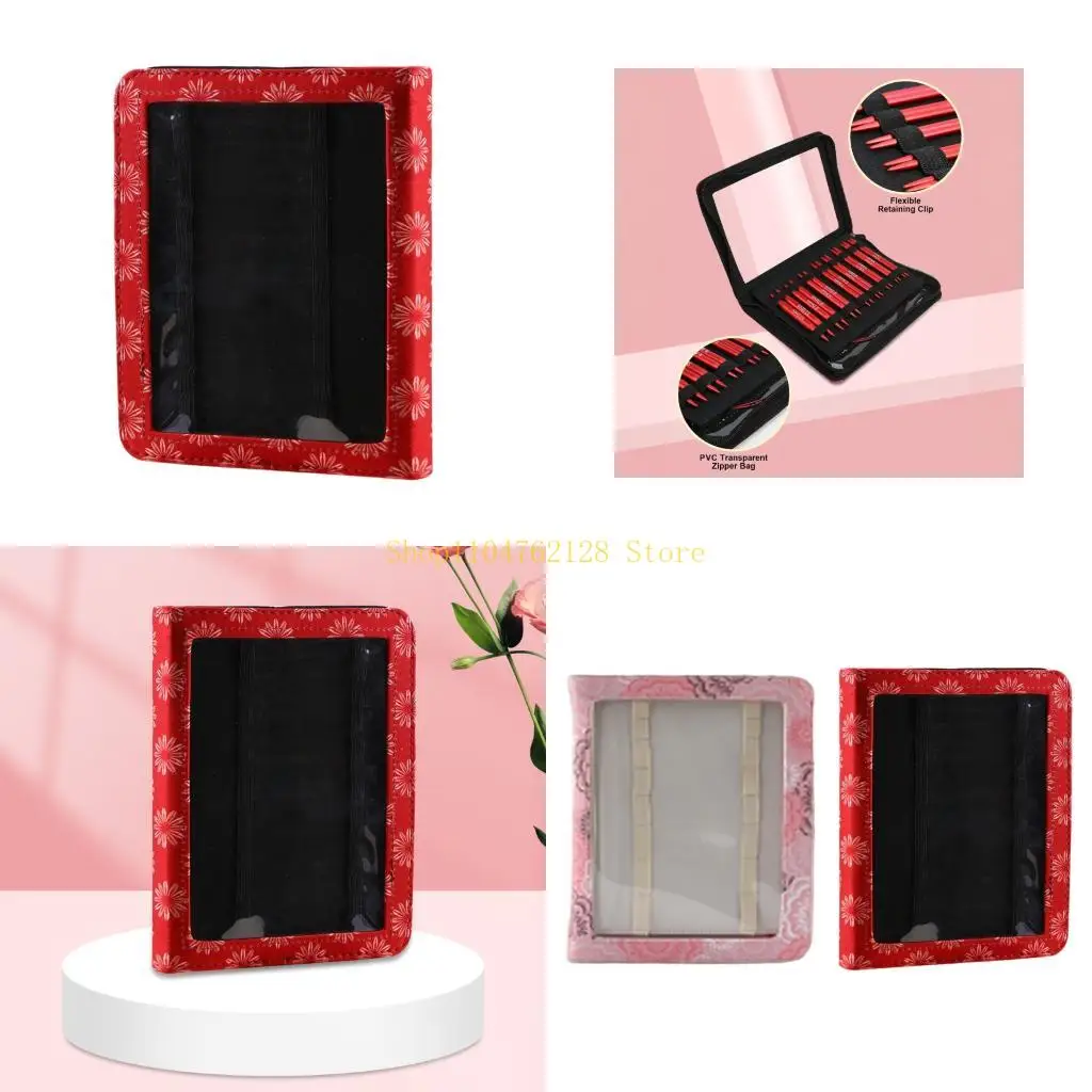 

Multipurpose Knitting Tool Organiser Portable Circular Knitting Needle Storage Pouches Travel Yarn Craft Organiser Case best