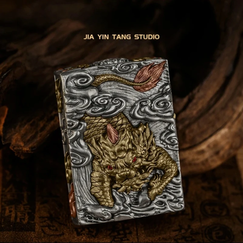 New ultra realistic 3D carving process fuel lighter, high-end collectible lighter, cigarette accessories, men's gift