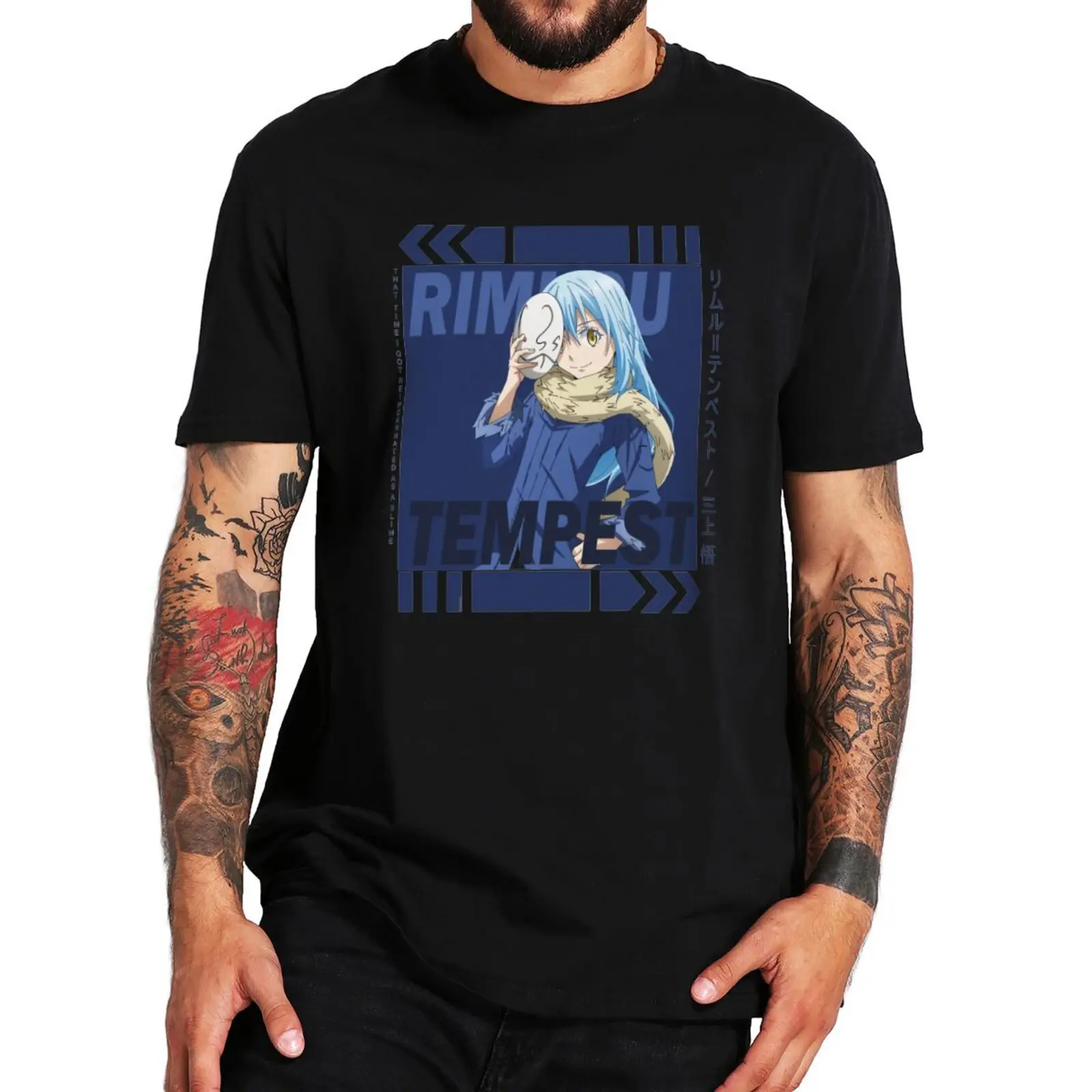 

That Time I Got Reincarnated As A Slime Anime T Shirt Rimuru Character Tempest Square Design T-Shirt Harajuku Aesthetic Tees