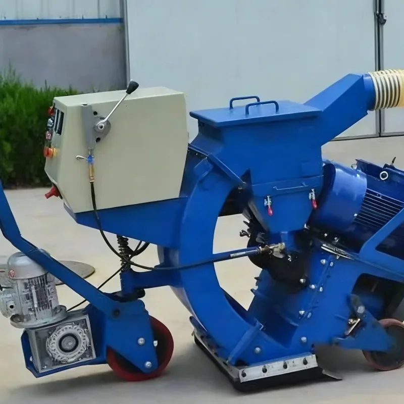 Durable Small Portable Electric PLC-Controlled Motor Concrete Pavement Shot Blasting Machine Steel Shot Burnishing Anti-Skid