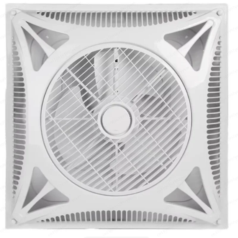 Remote-Controlled Integrated Ceiling Embedded Gypsum Aluminum Tile 600x600 Ceiling Air Circulation Recessed Electric Fan