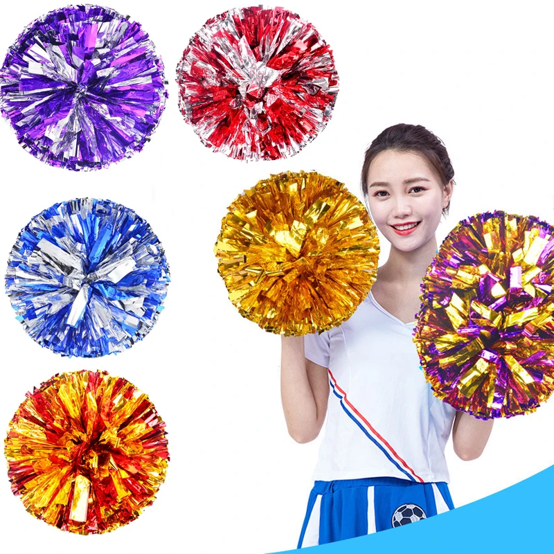 Game Pompoms: Cheap, Practical Cheerleader's Cheering Pom Poms for Sports Matches and Vocal Concerts – Color-Combination Options