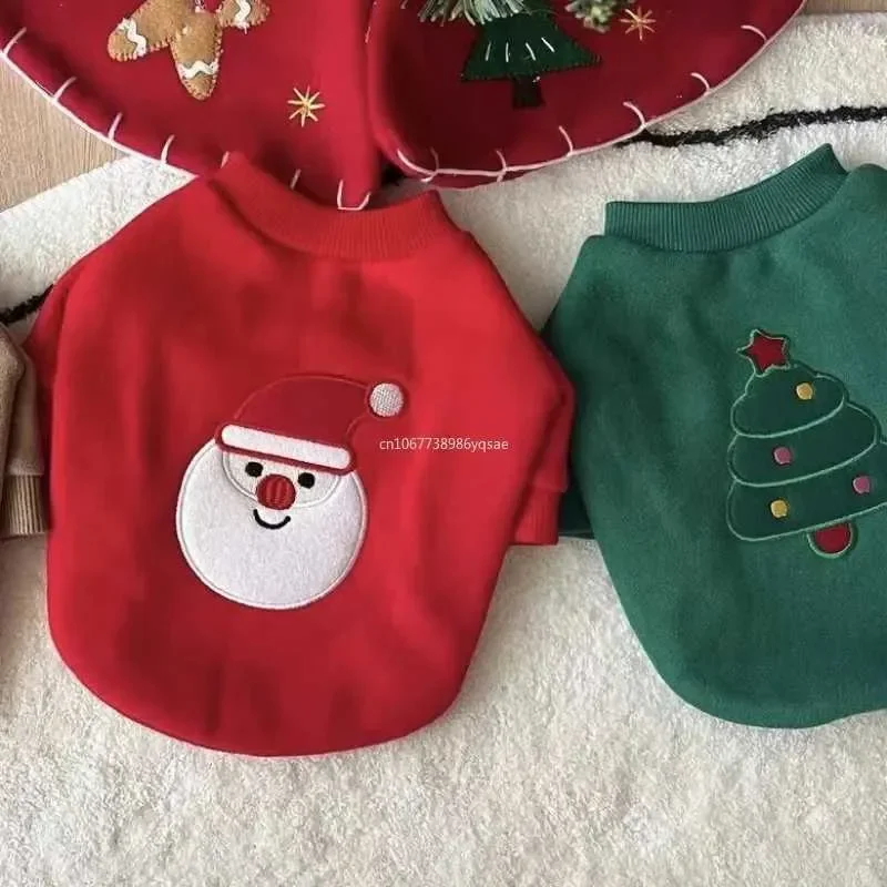 

Cute Winter Pet Dog Christmas Clothes Edition Plush Pet Hoodie Dog Cat Small Dog Clothes Hoodie For Small Dogs Coats Pet Clothes
