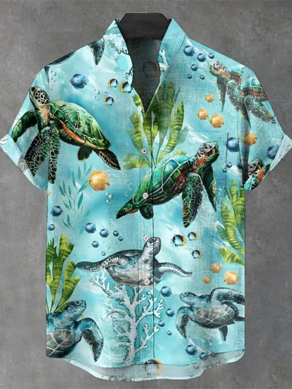 Рисунок 5 - Мужская модная льняная рубашка с воротником-стойкой