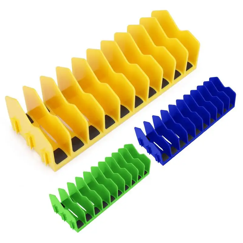 10 Slot Wrench Storage Organizer Plier Holder Cutter Hammers Hand Tools Modular Toolbox Holder Durable Plastic Wrench Organizer