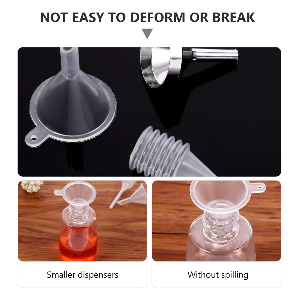 Small Metal Funnels Mini Pipette Fragrance Essential Oil Mini Funnels Powder Funnel Filling Small Bottles Sand Art Atomizers