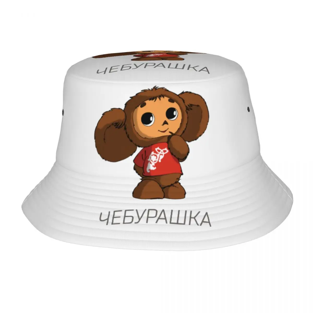 Girl Bucket Hat Cheburashka Monkey Hot Summer Headwear Lightweight Outdoor Sport Fishing Hat Session Hats Birthday Gifts