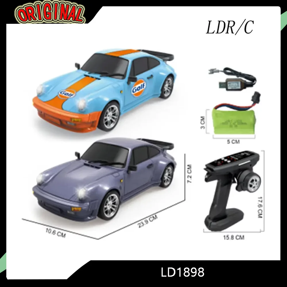 

LDRC масштаб 1/18 LD1898 Профессиональный радиоуправляемый дрифт-машина — GT 911, высокоскоростные гонки, пульт дистанционного управления, детская игрушка в подарок для мальчиков