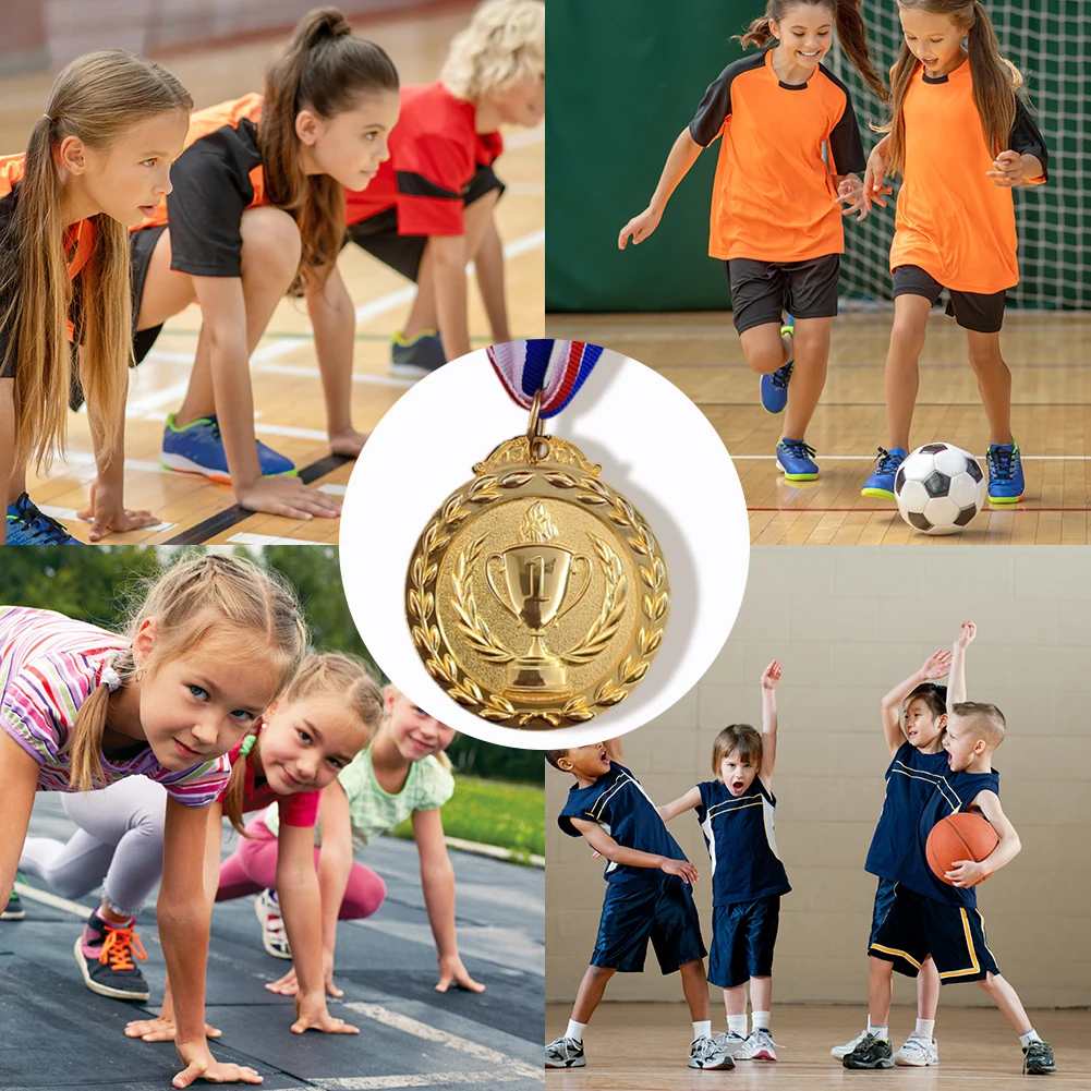 

10pcs Award Medals Gold Silver Bronze Medal 2inches Metal Winner Trophy Awards for Sports Competitions Parties Spelling Bees