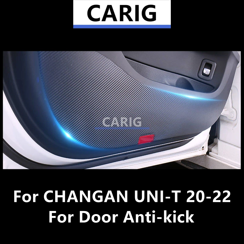 

For CHANGAN UNI-T 20-22 Door Anti-kick Sticker Modified Carbon Fiber Interior Car Film Accessories Modification