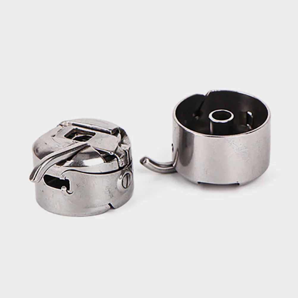 

2Pcs Sewing Machine Bobbin Case Stainless Steel Smooth Surface Universal Household MultiFunction Practical Storage Convenience