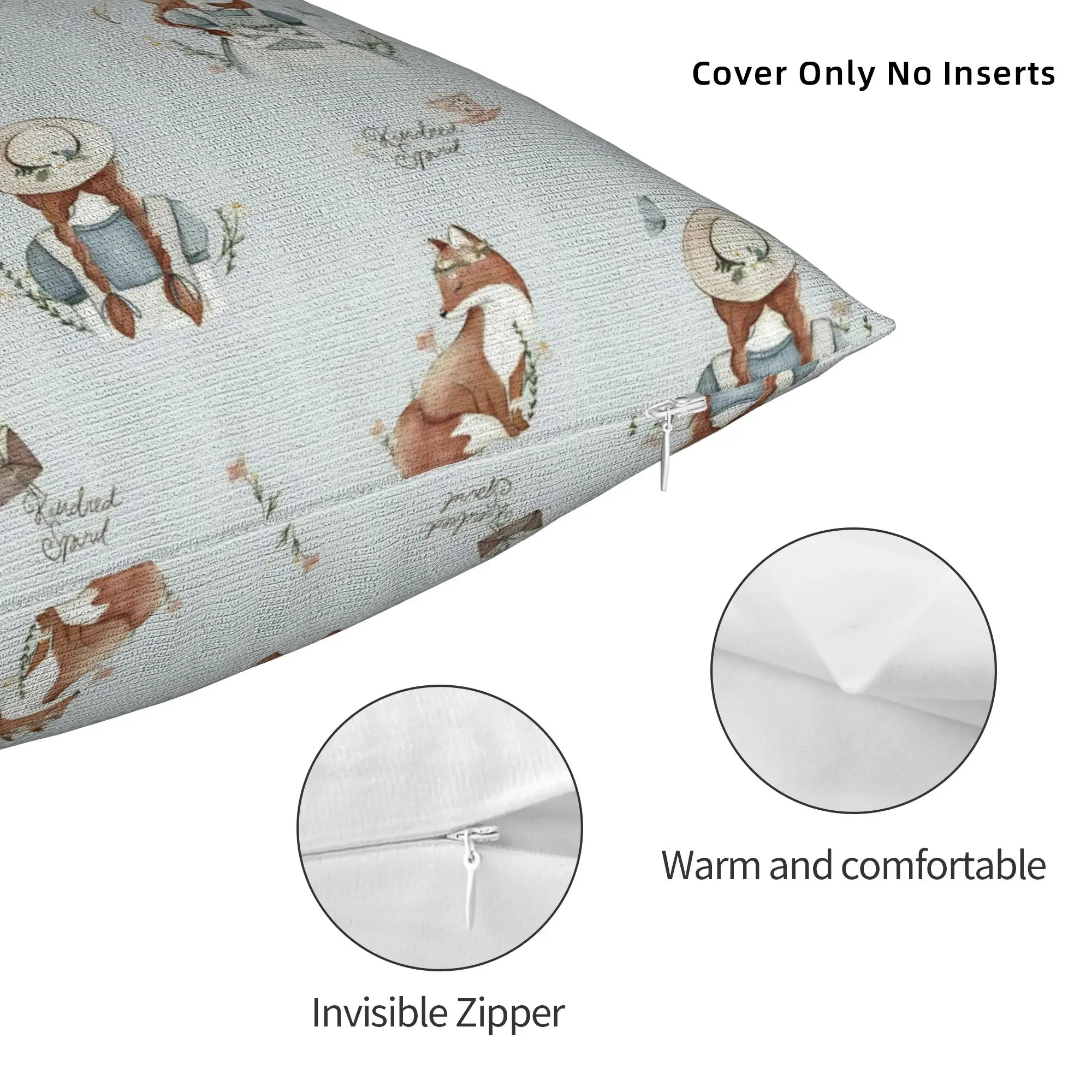 Printing Green Gables Cartoon Anne Pillowcase Polyester Cushion Cover Decoration Book Lover Quote Throw Pillow Case Cover Zipper