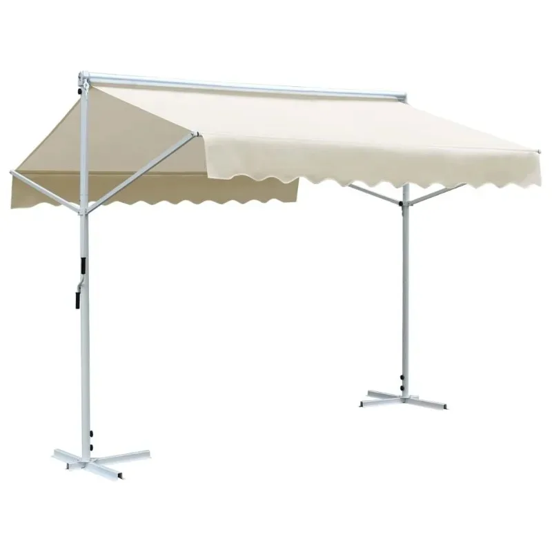 Luxury freestanding double-sided electric retractable window awning with hotel and balcony remote control