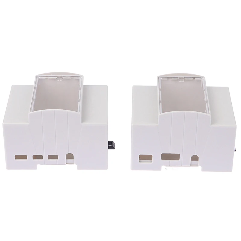 1 Buah untuk Raspberry Pi 4 Model B ABS Casing DIN Rail Mount Large Inner Space Shell Protection Enclosure untuk RPI 4B Pi4 atau Pi 3B + 3B