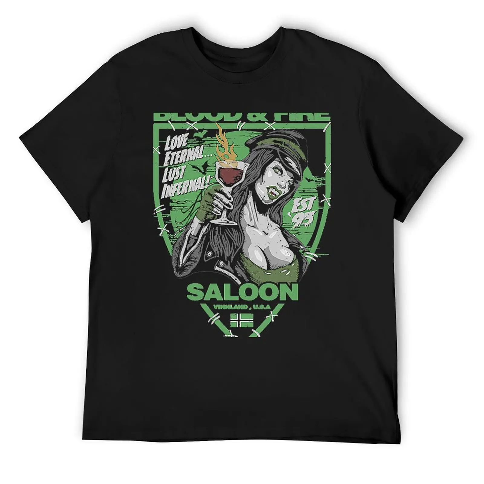 BLOOD & FIRE SALOON SHIRT T-Shirt graphics for a boy tshirts for men