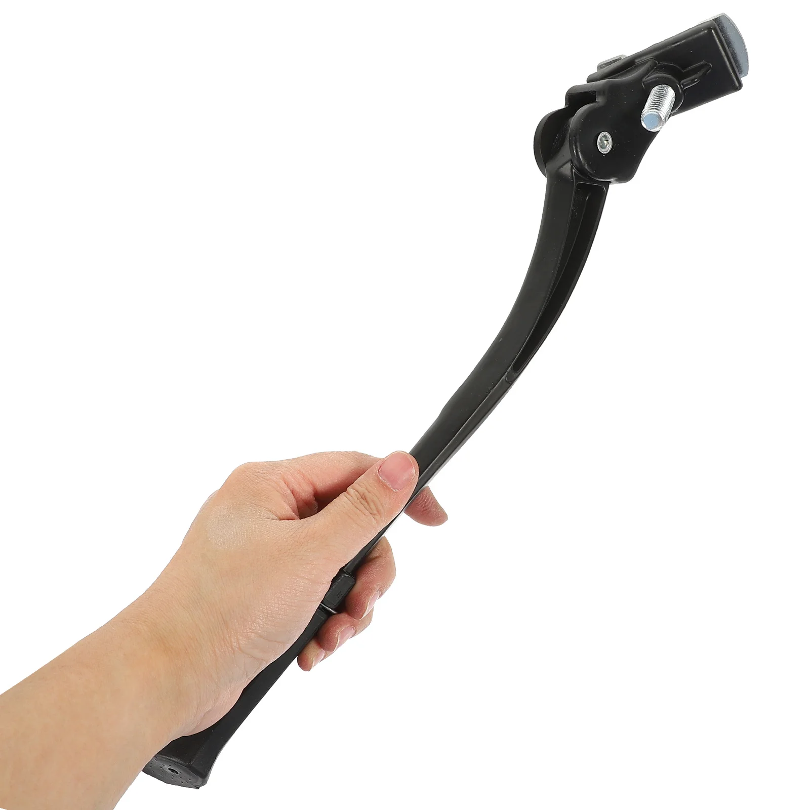 Bike Kickstand Parking Rack Aluminum Alloy Mountain Bike Support Adjustable Height Quick Release Stable Safe Black