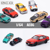 DCT 1/64 AE86 Model Car Classical Vehicle Diecast Toy Collection Car Station Vehicle with Display Box for Adults