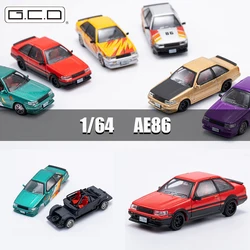 DCT 1/64 AE86 Model Car classic Vehicle Diecast Toy Collection Car Station Vehicle con Display Box per adulti