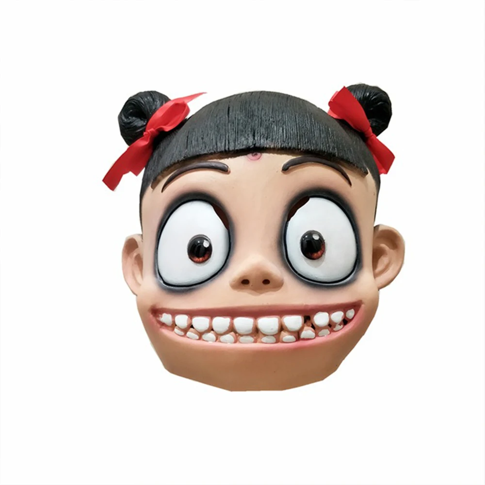 Nezha Maschera di Halloween Stile cinese Spaventoso Costume Cosplay Puntelli per feste Maschera horror per adulti e bambini Accessori di Halloween