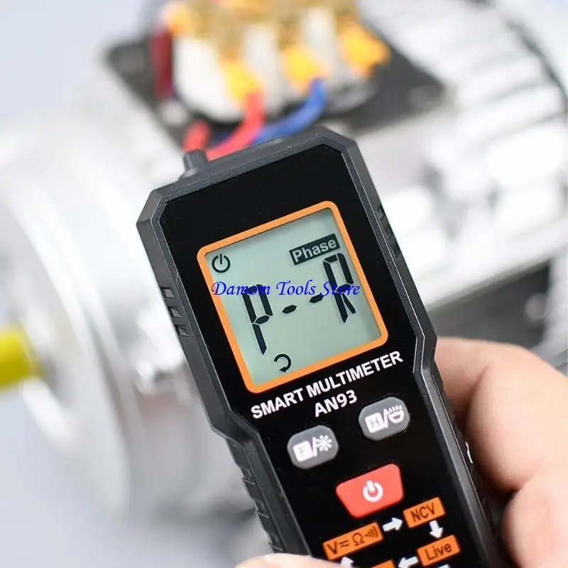 57BE HT93 Multimeter Featuring Clear LCD Screen intelligent Multimeter with High Resolution Display for Home or Professional Use