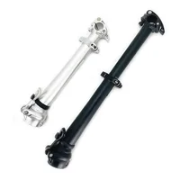 Litepro 412 E-Bike-vástago de bicicleta eléctrica plegable hacia afuera/derecha, doble sección, vástago ajustable, manillar de 25,4mm, horquilla de 28,6mm