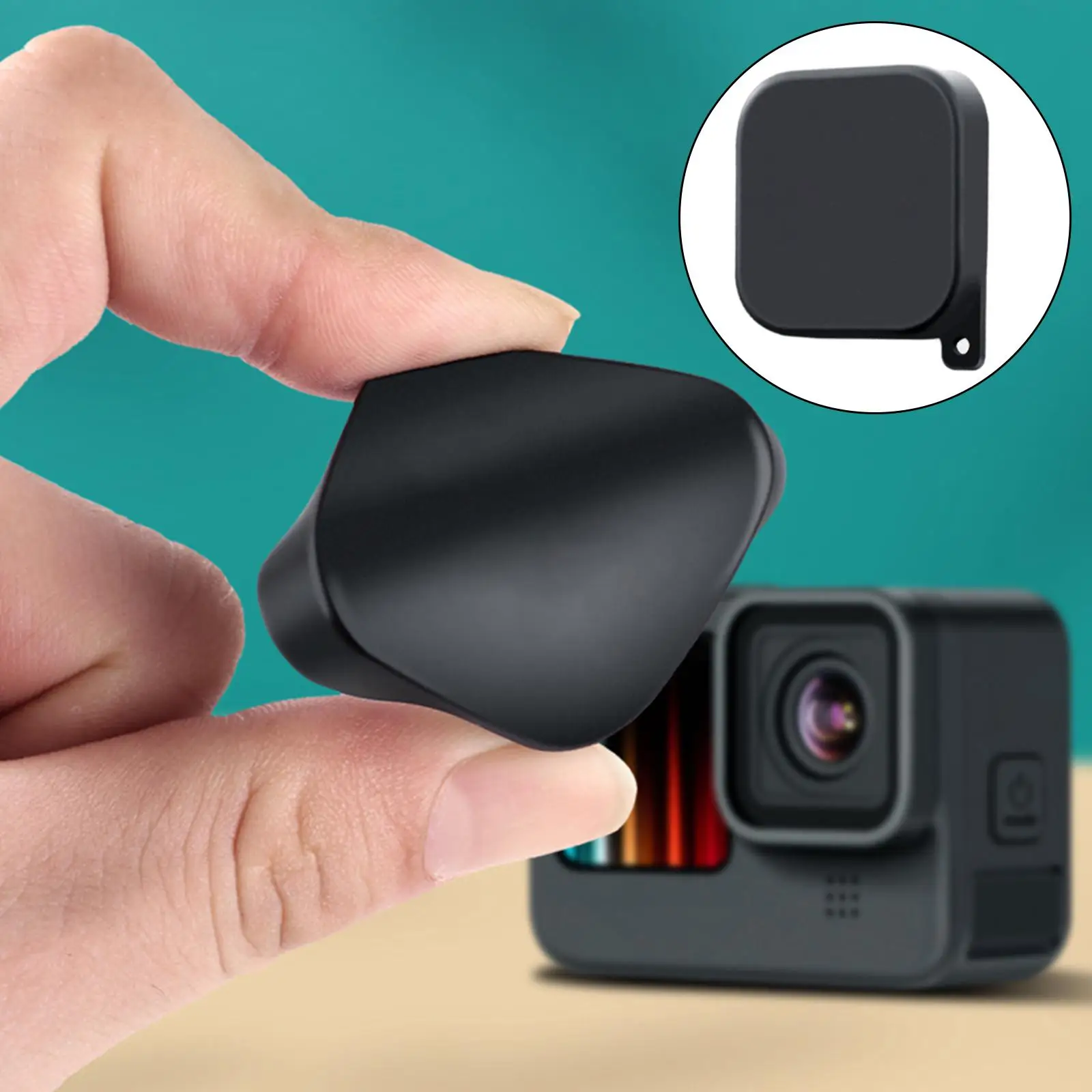 

Lens Caps Scratch Resistant Soft Dust-Proof Protective Case for Go Pro Hero 9 10